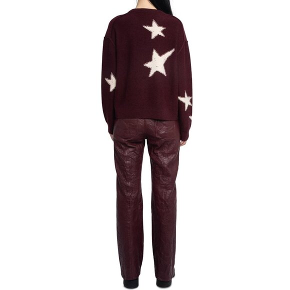 Zadig & Voltaire Markuz WS Stars Graphic Cashmere Sweater - Picture 2 of 7
